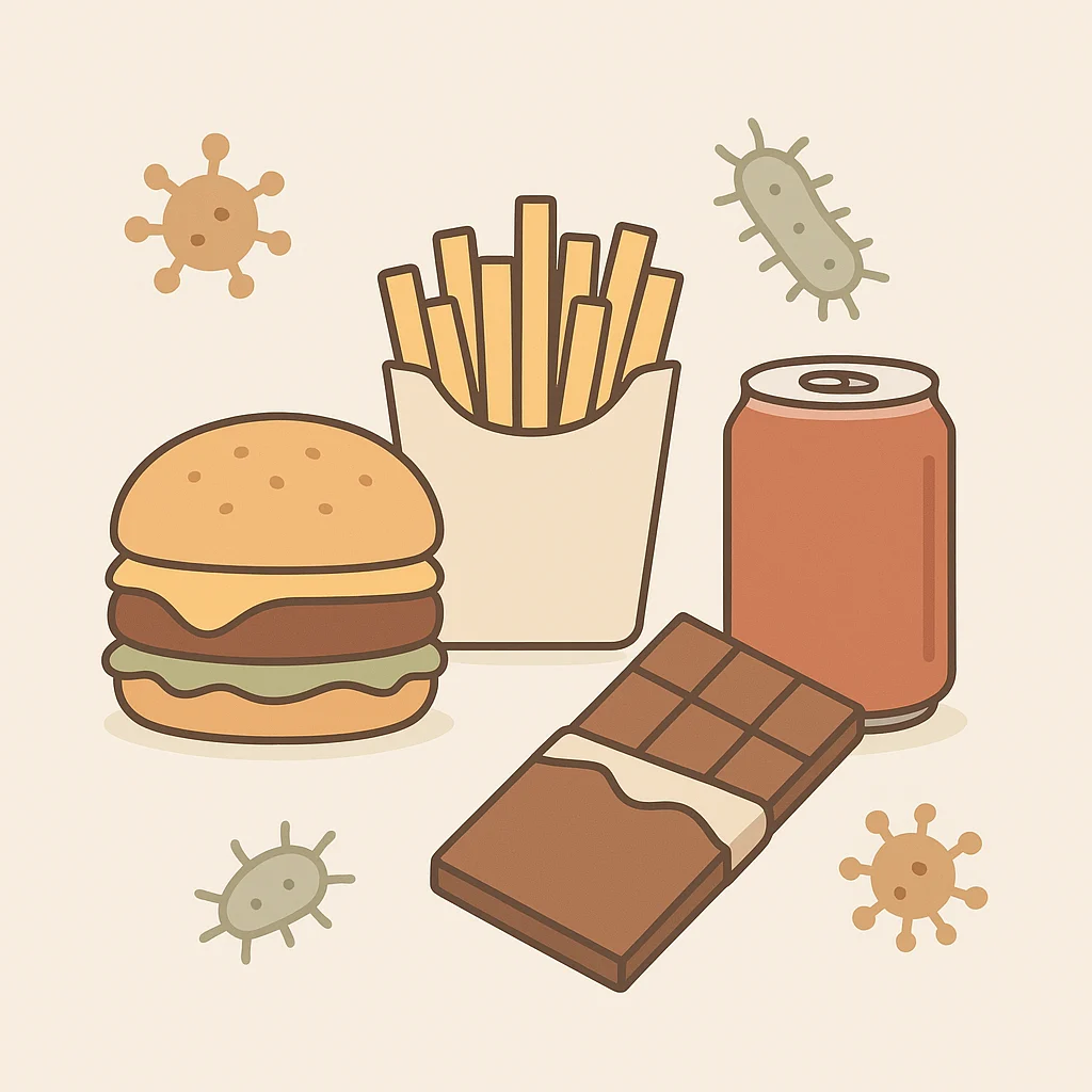 aliments mauvais pour le microbiote